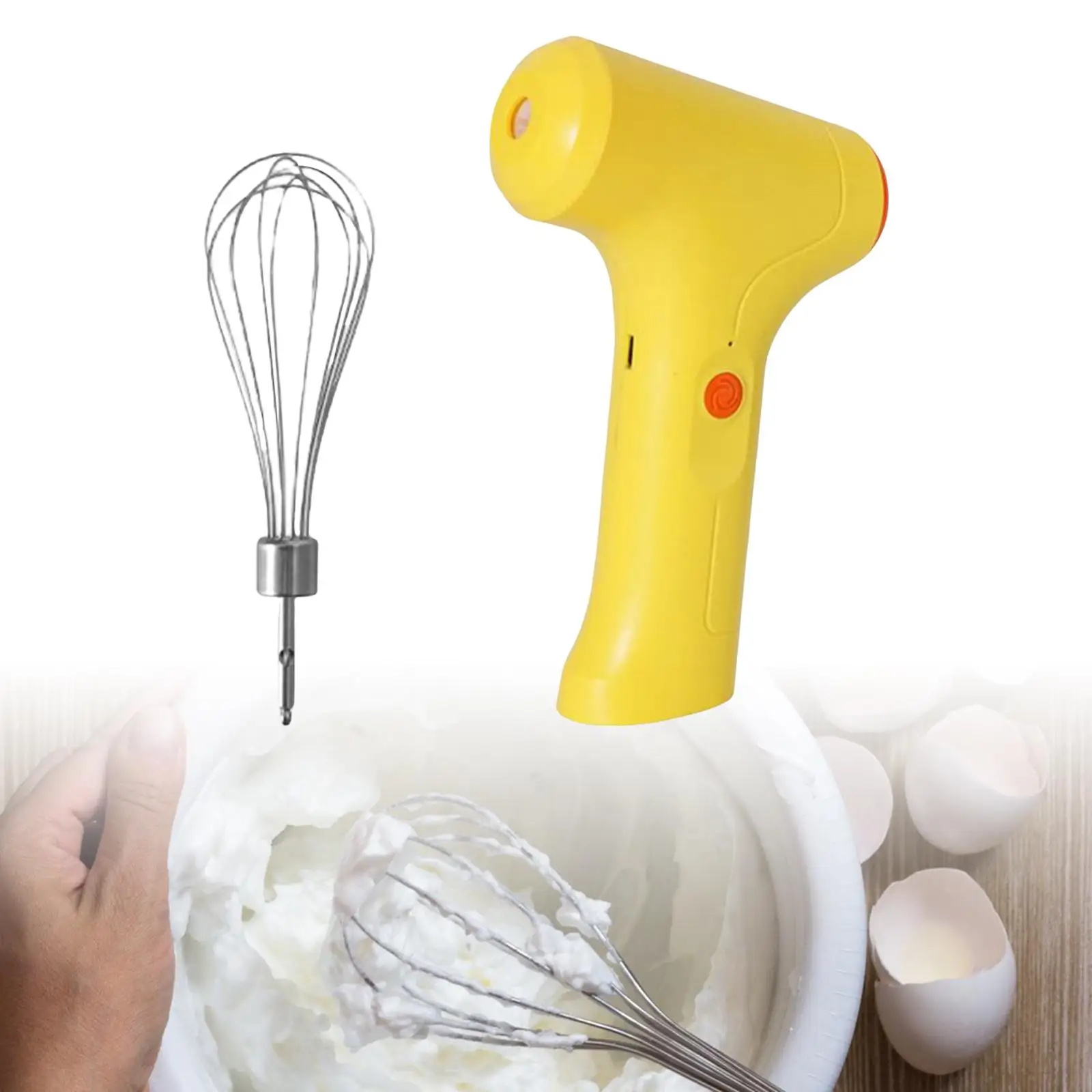 Hand Mixer, Electric Whisk,Power Handheld Mixer Egg Food Beater with Easy Eject Button for Kitchen Baking