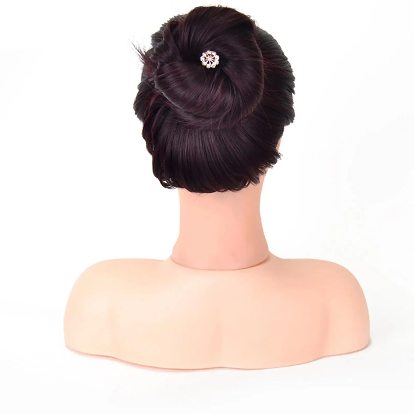 Mannequin Shoulder Display Base PVC Professional Head Mold Holder Bust Base for Hair Salon Wig Hat Scarf Display Wig Practice