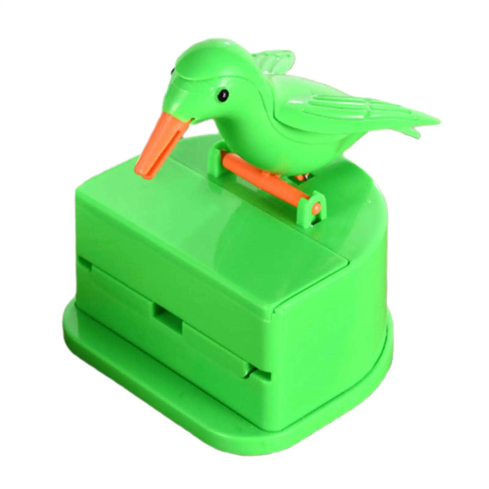 Funny Automatic Toothpick Holder Press Bird Toothpick Box Toothpick Storage Box for Restaurant Home Kitchen Table Decoration