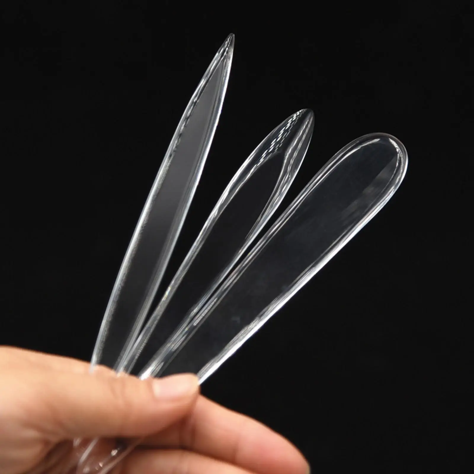 3Pcs Clay Sculpting Tools Acrylic Clear Modeling Tools Polymer Clay Shaping Tools for Carving Enthusiasts Dough Figurines Clay