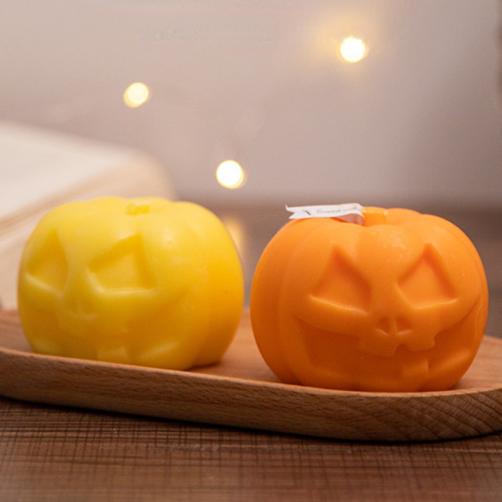 Description Picture 3 of itemHalloween Pumpkin Silicone Candle Mold Expression Squash Soap Resin Crystal Mould Festival Party Chocolate Making Set Desk Decor