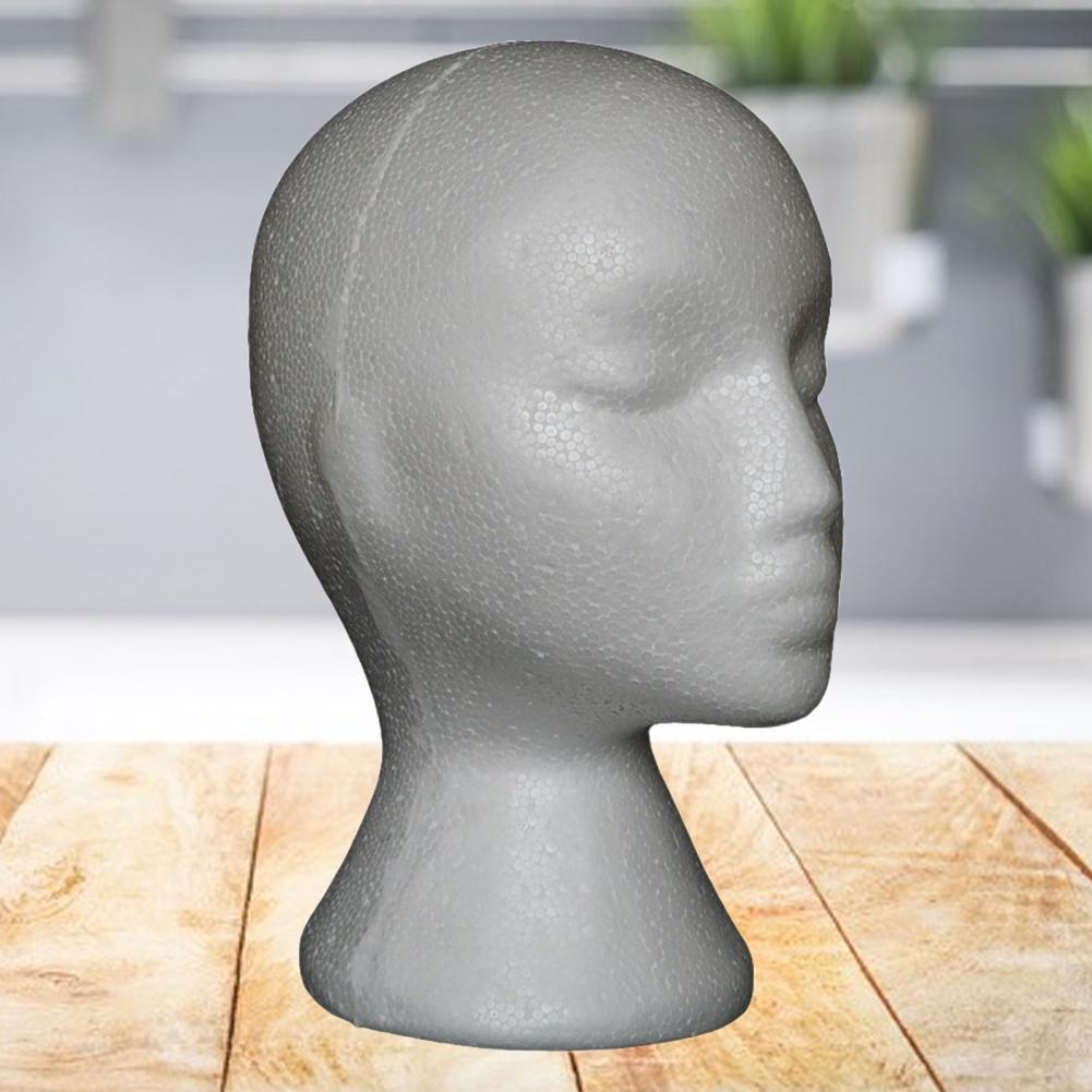 Description Picture 5 of itemHead Model Female Head Polystyrene Wigs Display Stand Rack Manikin Model Stand Wig Hair Hat Headset Mannequin Head