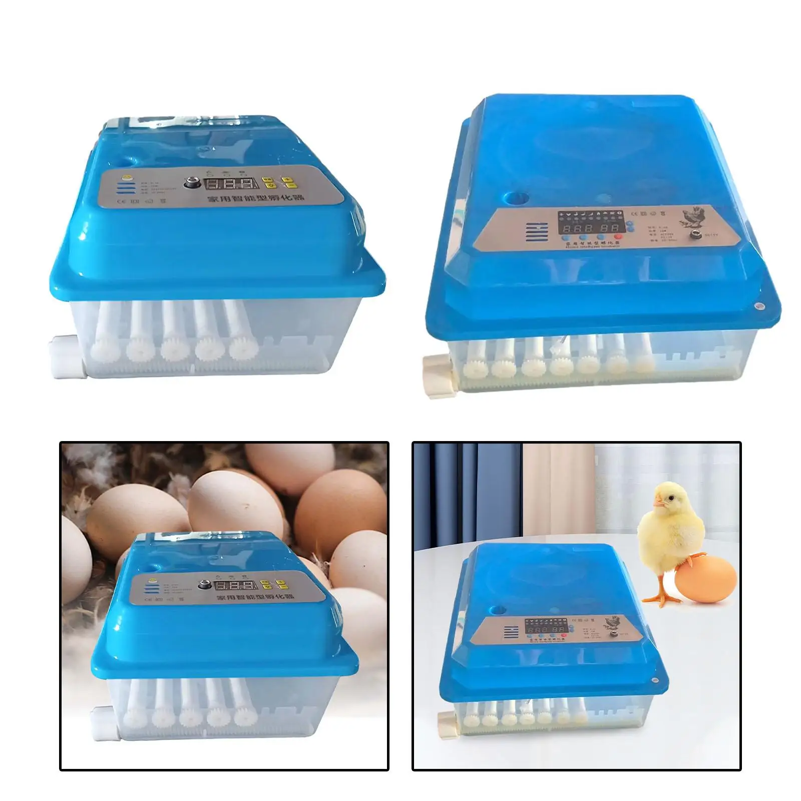Egg Incubator for Chickens with Automatic Egg Turning Temperature Control Hatcher Machine for Quail Duck Goose Pigeon Farm