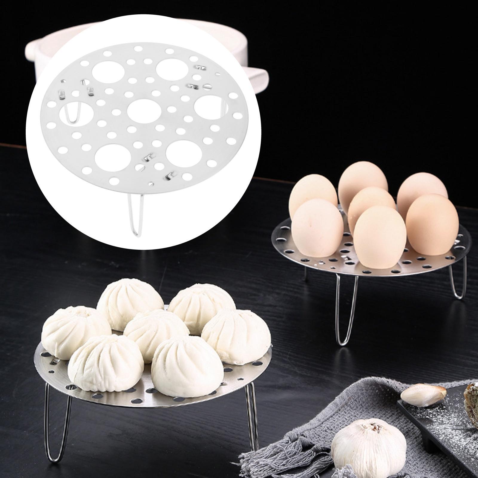 Collapsible Egg Steamer Rack Trivet, Multifunctional Plate, Round Basket for Electric Pressure Cooker Cooking Accessories