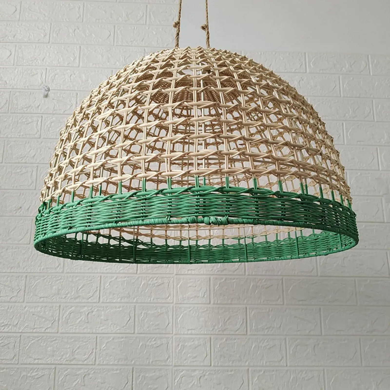 Hanging Pendant Light Cover Hallway Cafe Droplight Handwoven Lamp Shade