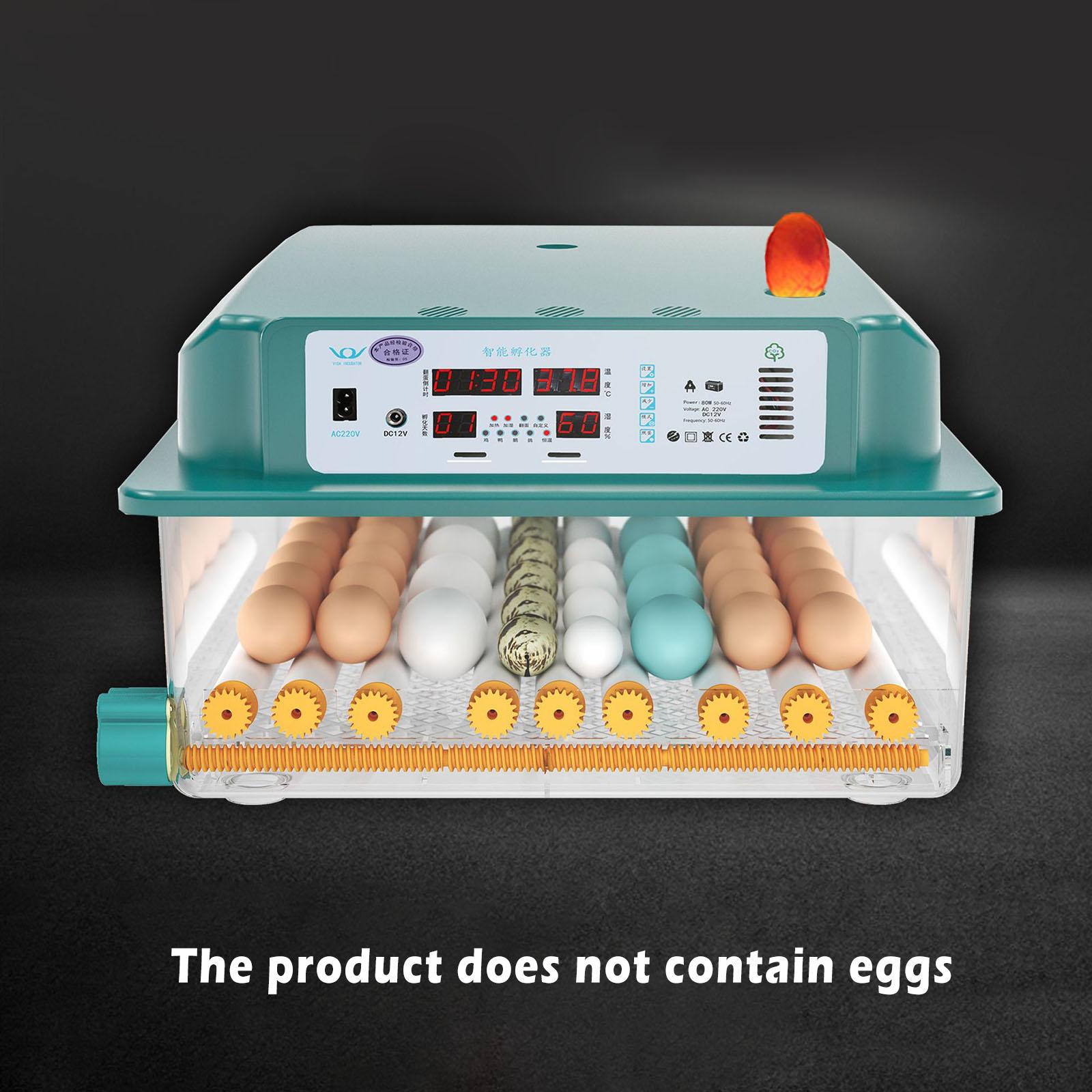 Household Egg Incubator Fully Automatic Hatch Temperature Control Chicken Duck Eggs Poultry Hatcher Machine EU Plug