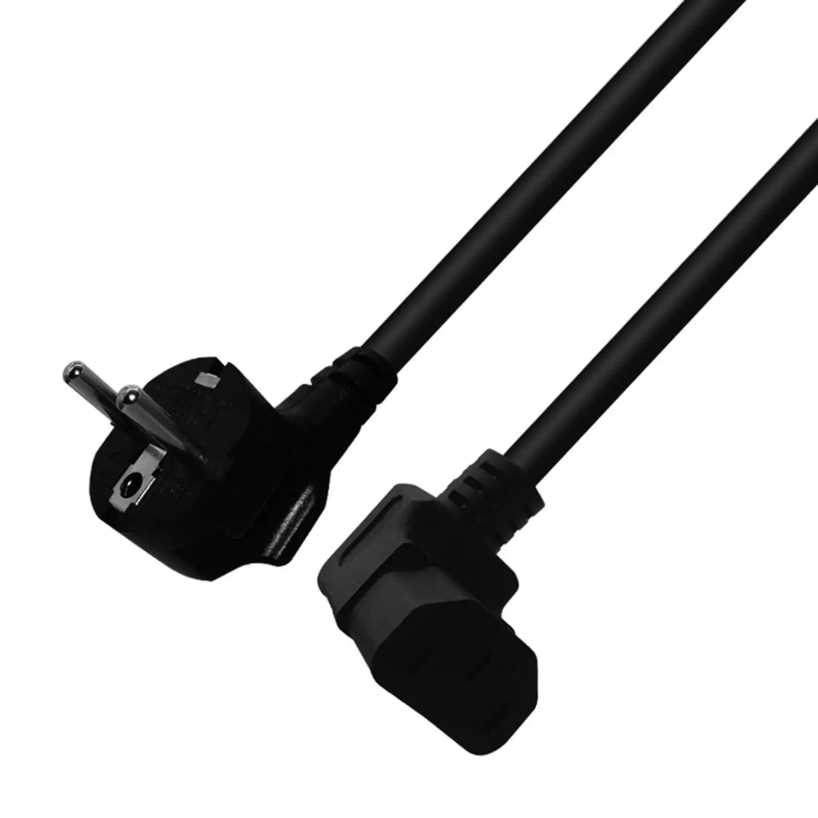 up Angle 100cm  Plug Angled C13 Computer Power Cable Repl ement  cessories Professional Simple Installation ,Bl k