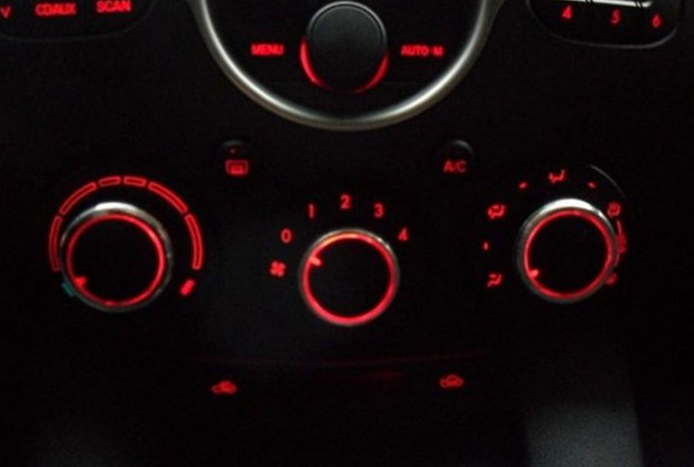 3 TEIL/LOS PASSEND FÜR MAZDA 2 M2 DEMIO 07-14 SCHALTER KNOPF KNOPFEN HEIZUNG WÄRMELKLIMATUR KONTROL TASTEN ZIFFERBLATT RAHMEN AC KLIMA – Detail 1