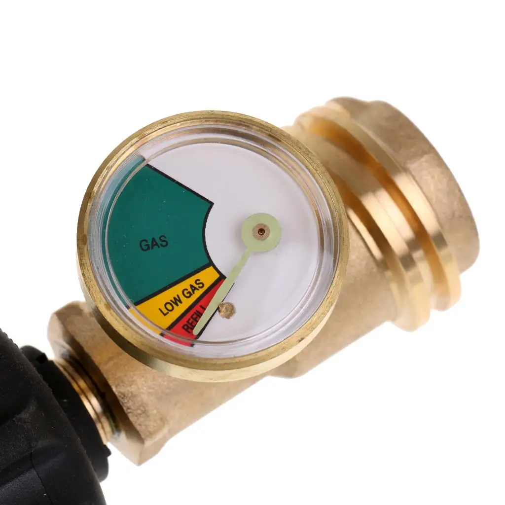 Heavy Duty Solid Brass  Leak Universal for /  Tank Cylinders Gas Pressure Meter