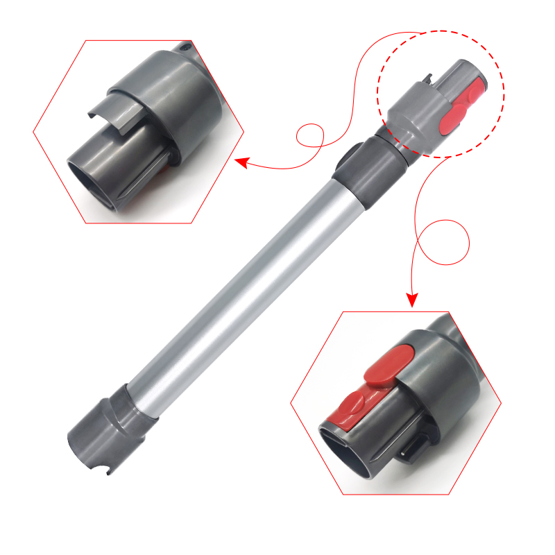 inoxidável, tubo telescópico reto, Dyson V7, V8, V10, V11