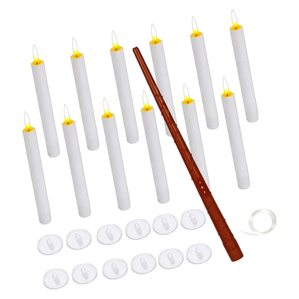 12x Flameless Floating Candles Hanging Candles for Festival Bedroom