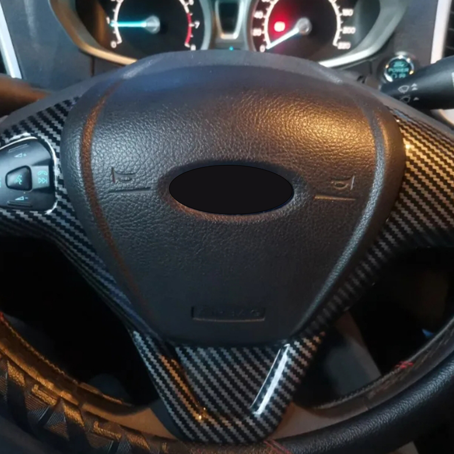 Für Ford Fiesta MK7 2009-2017 Ecosport 2012-2017 Auto Lenkrad Abdeckungen Dekoration Aufkleber Auto Styling zubehör – Detail 2