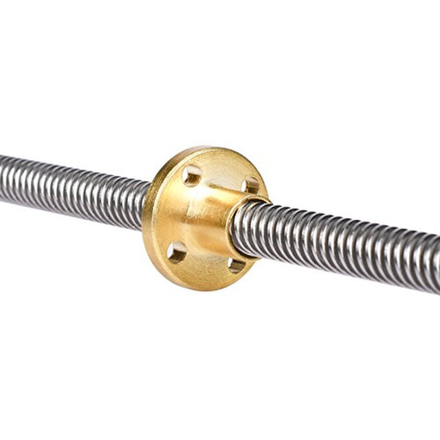 Vis à Billes T8 CNC 8mm De Diamètre - 150mm De Longueur Avec Écrou Laiton - Pour Machines-outils Et Automatisation