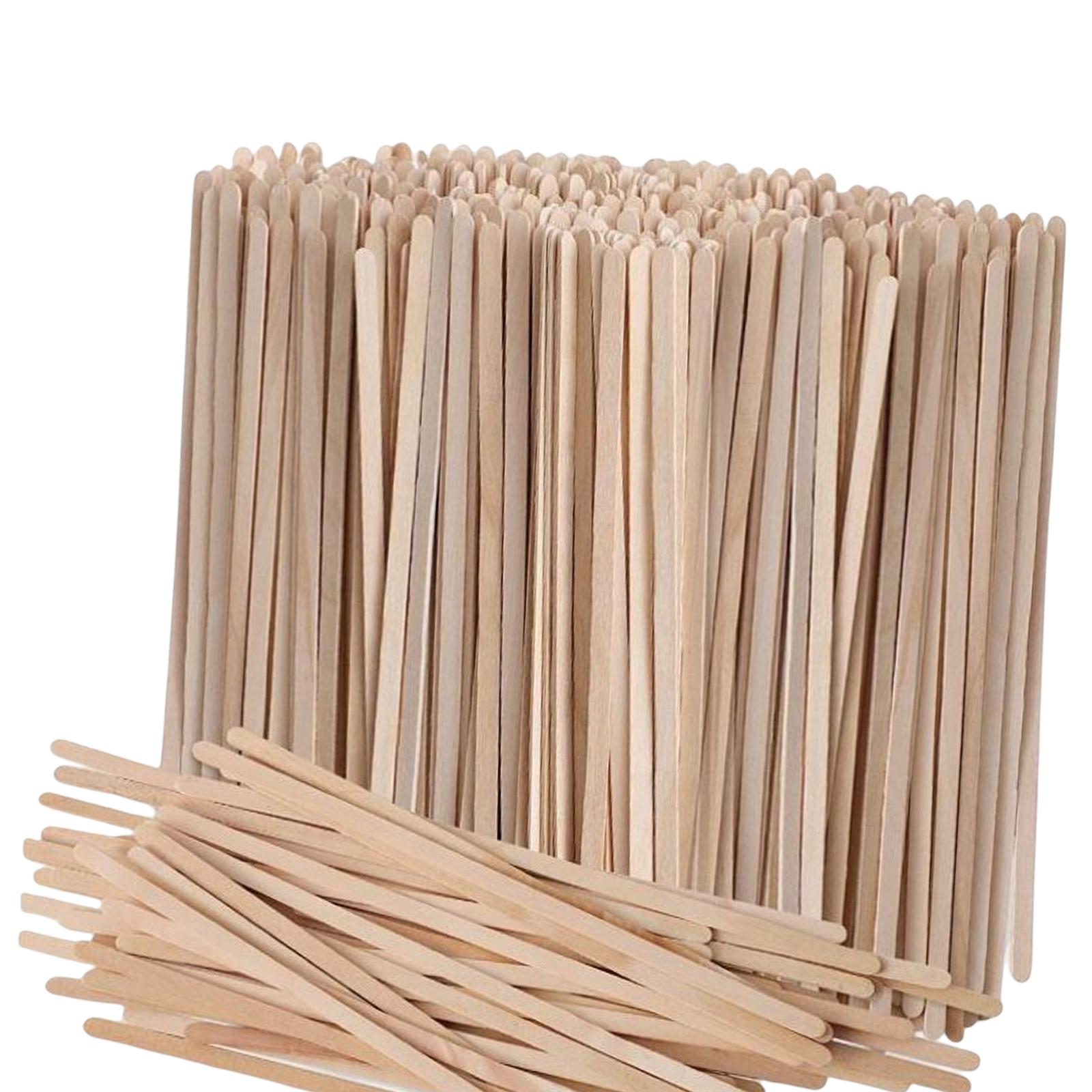 500Pcs Wood Stir Sticks Wooden Beverage Stirrers Drink Stirrers for Cocktail