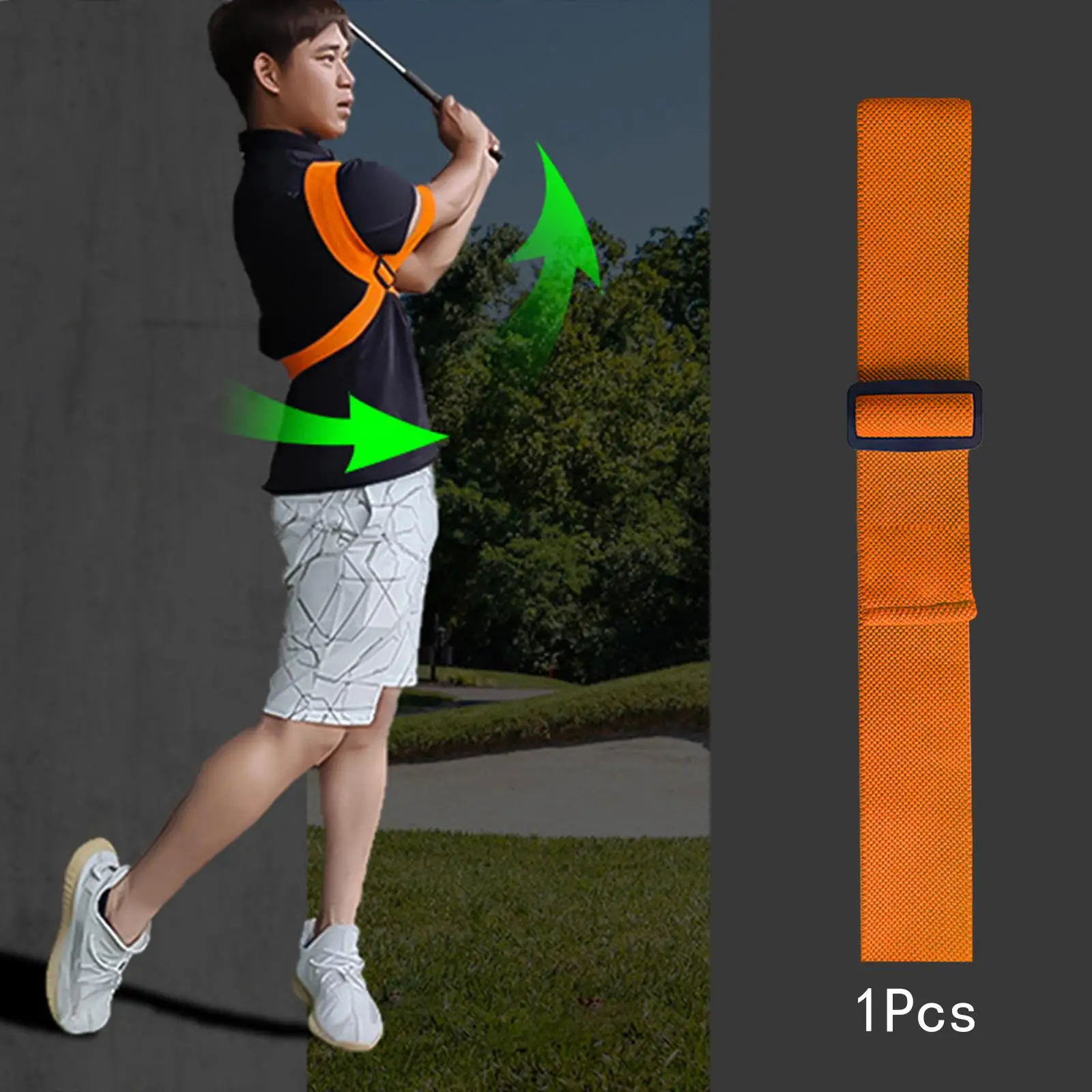 Golf Swing Training Aid Golf Swing Trainer Golf Swing Strap for Men Women Teenagers Golf Posture Correction Practice Supplies