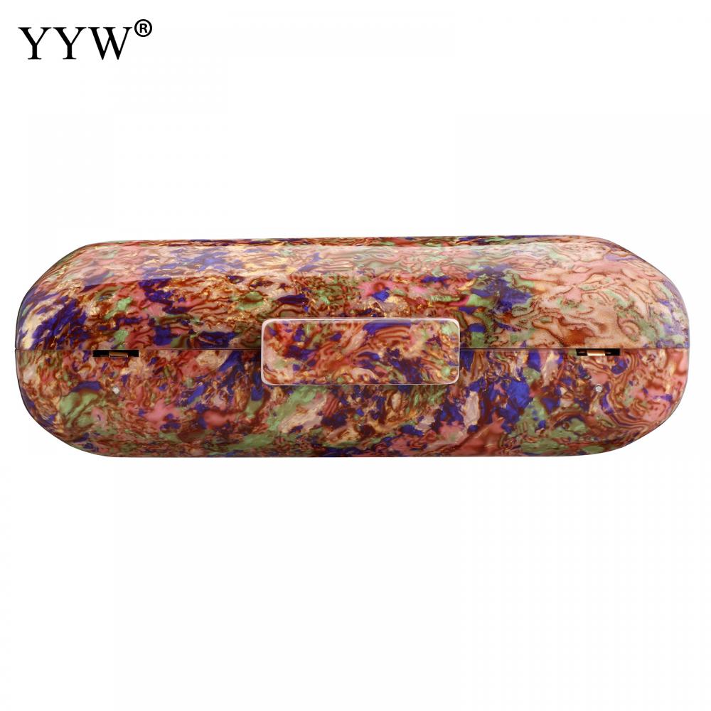 YYW Akryl Kvinnor Vintage Färgglad Marmor Prom Evening Clutch Bag Party Handväska Kvinna Casual Box Clutches Handväska_voghion.com