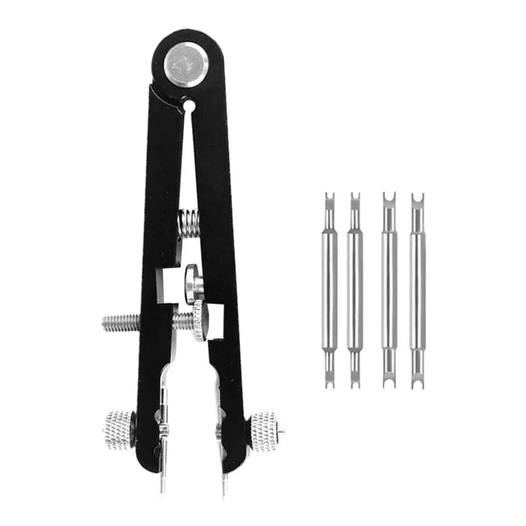 Watch Bracelet Spring Bar Plier with Pins Remover Replace Removing Tweezer Tool Kit for All Watches Bands and Straps