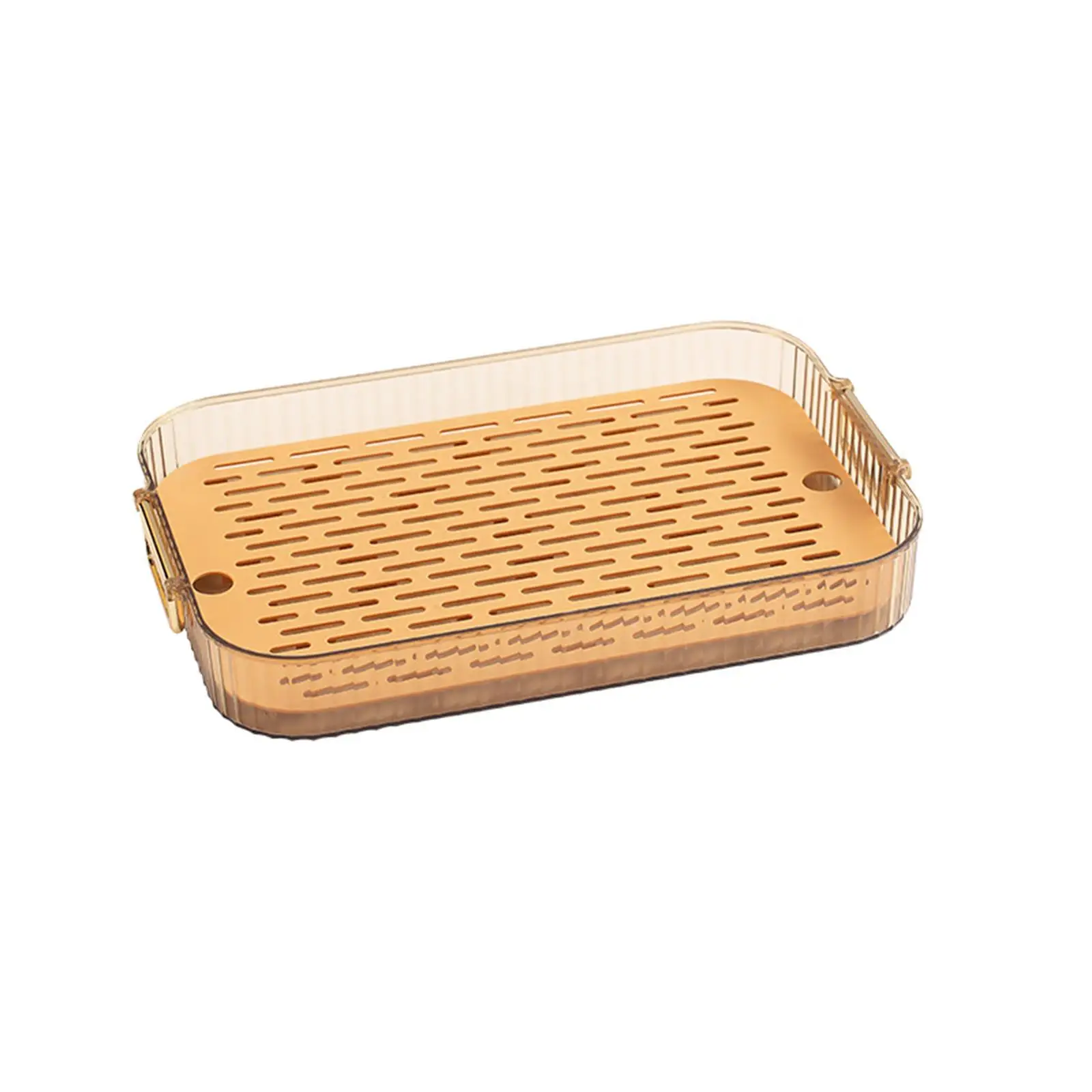 Serving Tray Drainer Tray Breakfast Tray Tableware Water Cup Drainer Storage Box Tray Tea Trays for Bathroom Table Centerpiece
