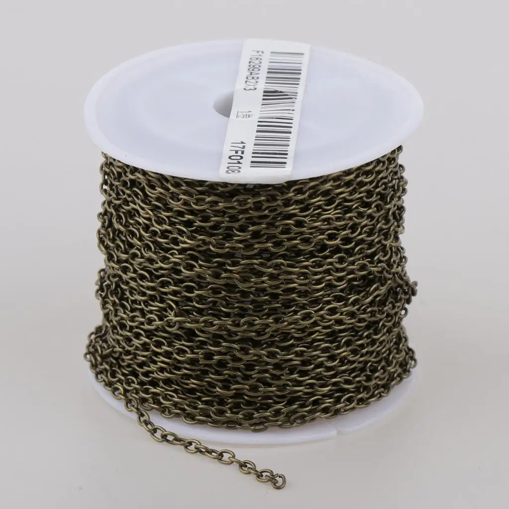 10 Yards/Roll Oval Extension Jewelry Chains Tail Links Jewellery Findings