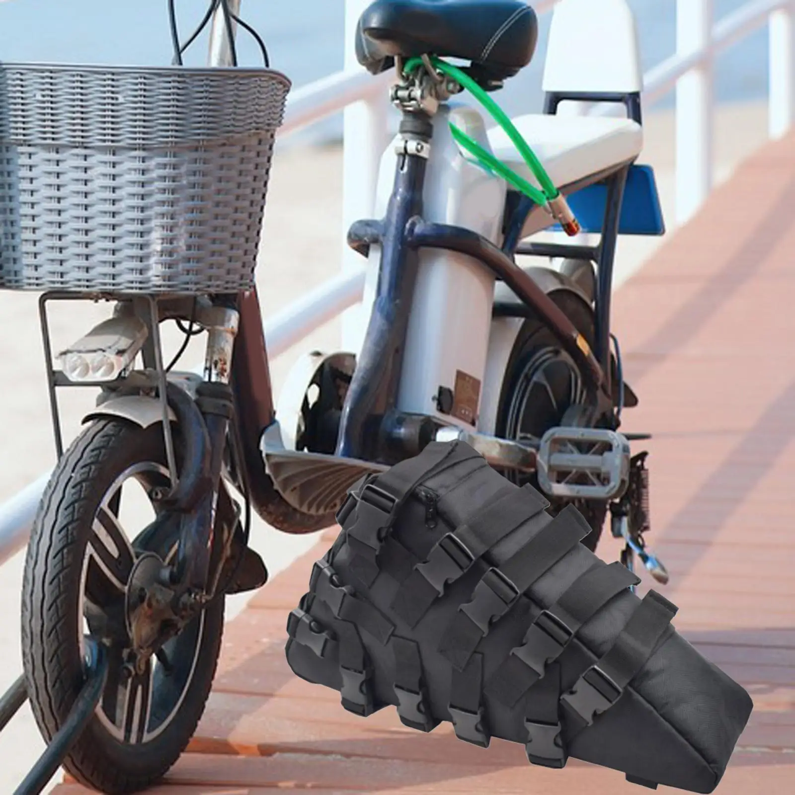Bike Triangle Beam Pouch Bike Cycling Bag Large Capacity for Phonr Bike