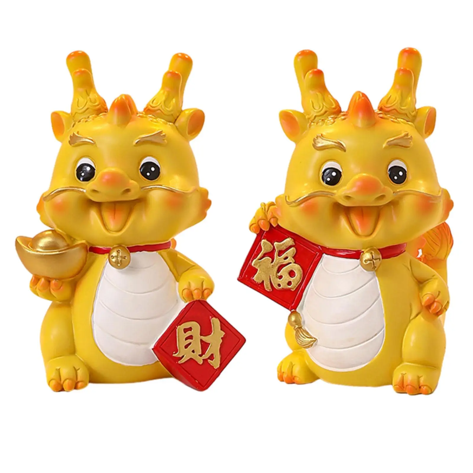 Dragon Statue Money Bank Sculpture for Apartment Restaurant New Year Gifts