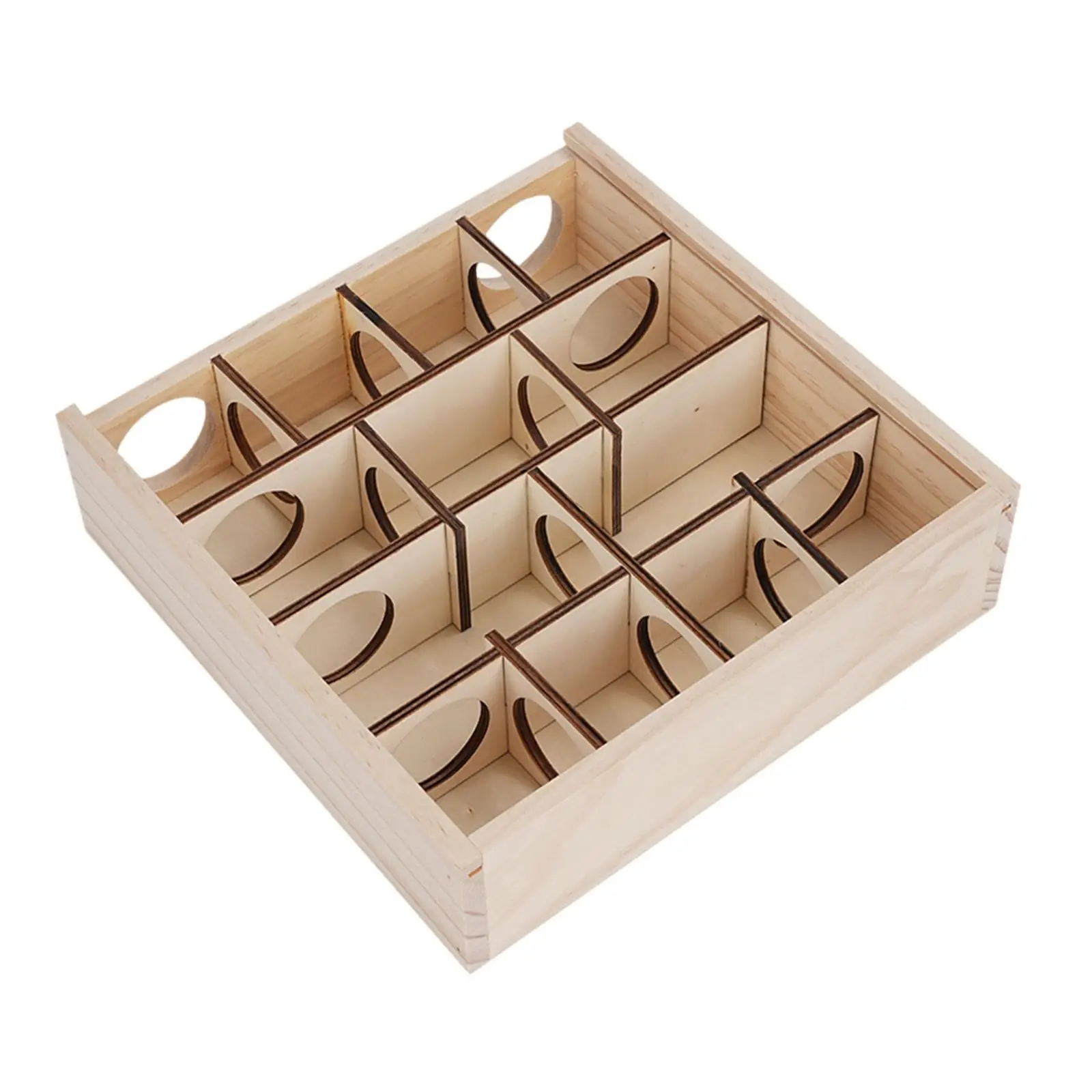 Hamster House Wooden Maze Hamster Cage Accessories Pet Supplies Exercise Hideout for Small Animals Tiny Gerbils Dwarf Hamsters