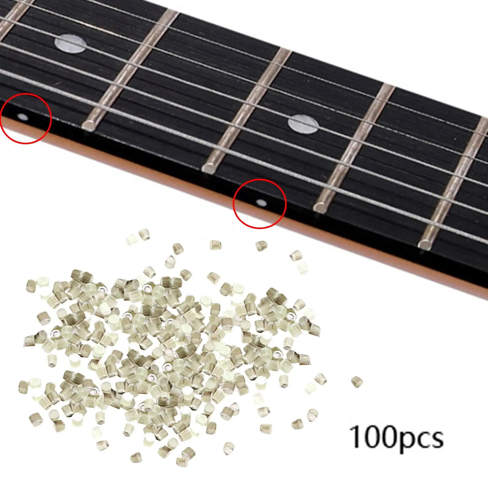 100x Inlay Fingerboard Dots Accessory Luthier Tools Fretboard Dots Decoration