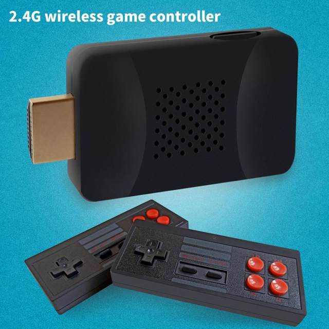 Jogo de dois jogadores controlador ergonômico 16bit retro vídeo inglês  console de jogos para festa - AliExpress