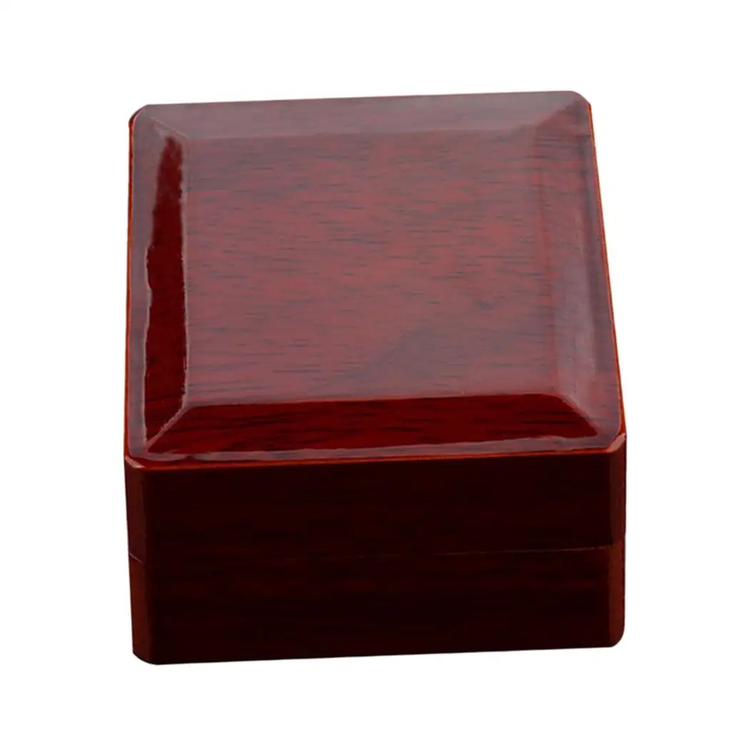 Rosewood Gift Box Jewelry Display Wooden , 1.8x1.8x2.6inch