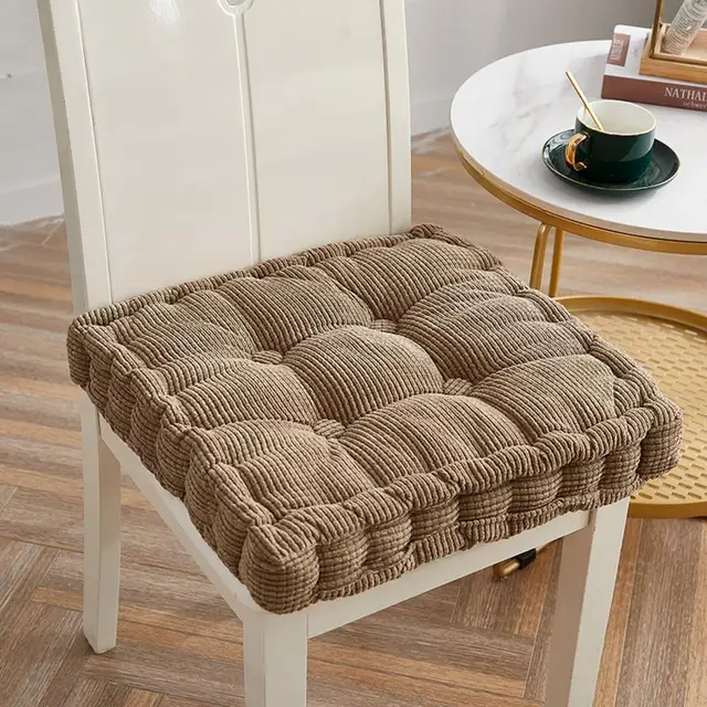 Chair Cushion, Solid Color Seat Cushion, Simple Modern Style Fabric Padded  Strap Cushion, New Cool Student Seat Pad, Office Chair Cushion, Stool Seat  Cushion - Temu