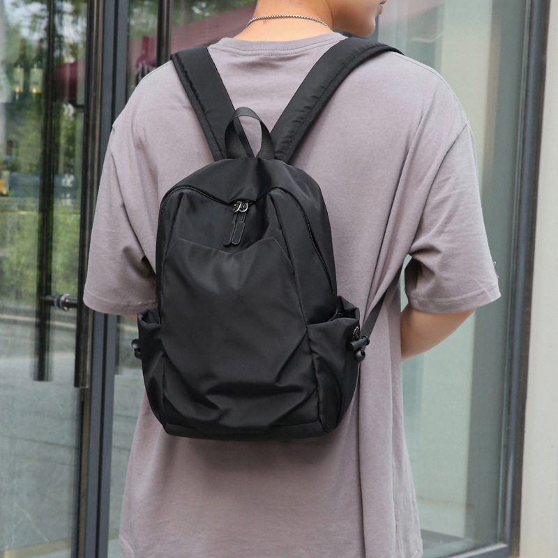 Mochila de lona impermeável para homens, bolsa