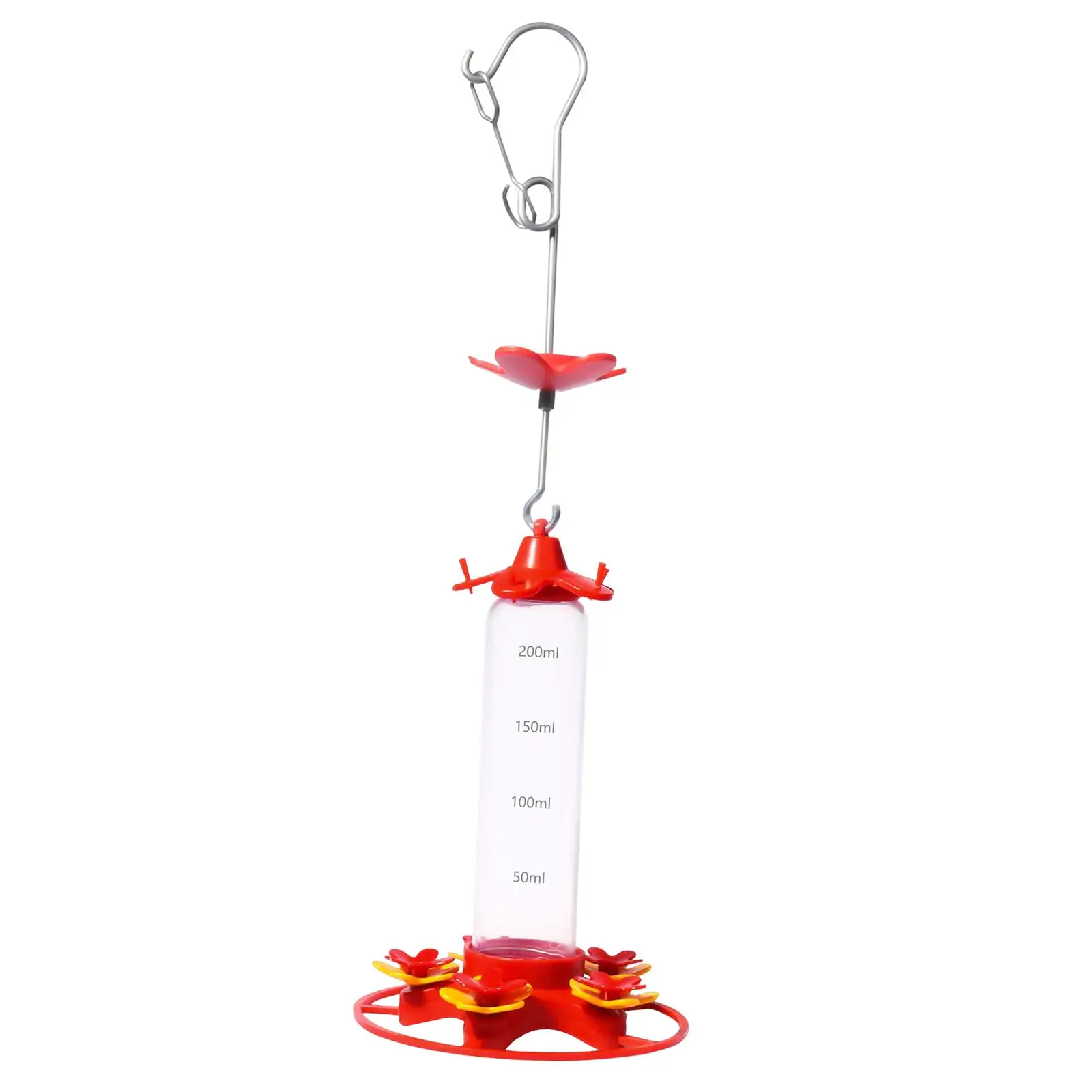Hummingbird Feeder, Hanging Water Feeder with Hook, 10 Ounces Easy to Clean,