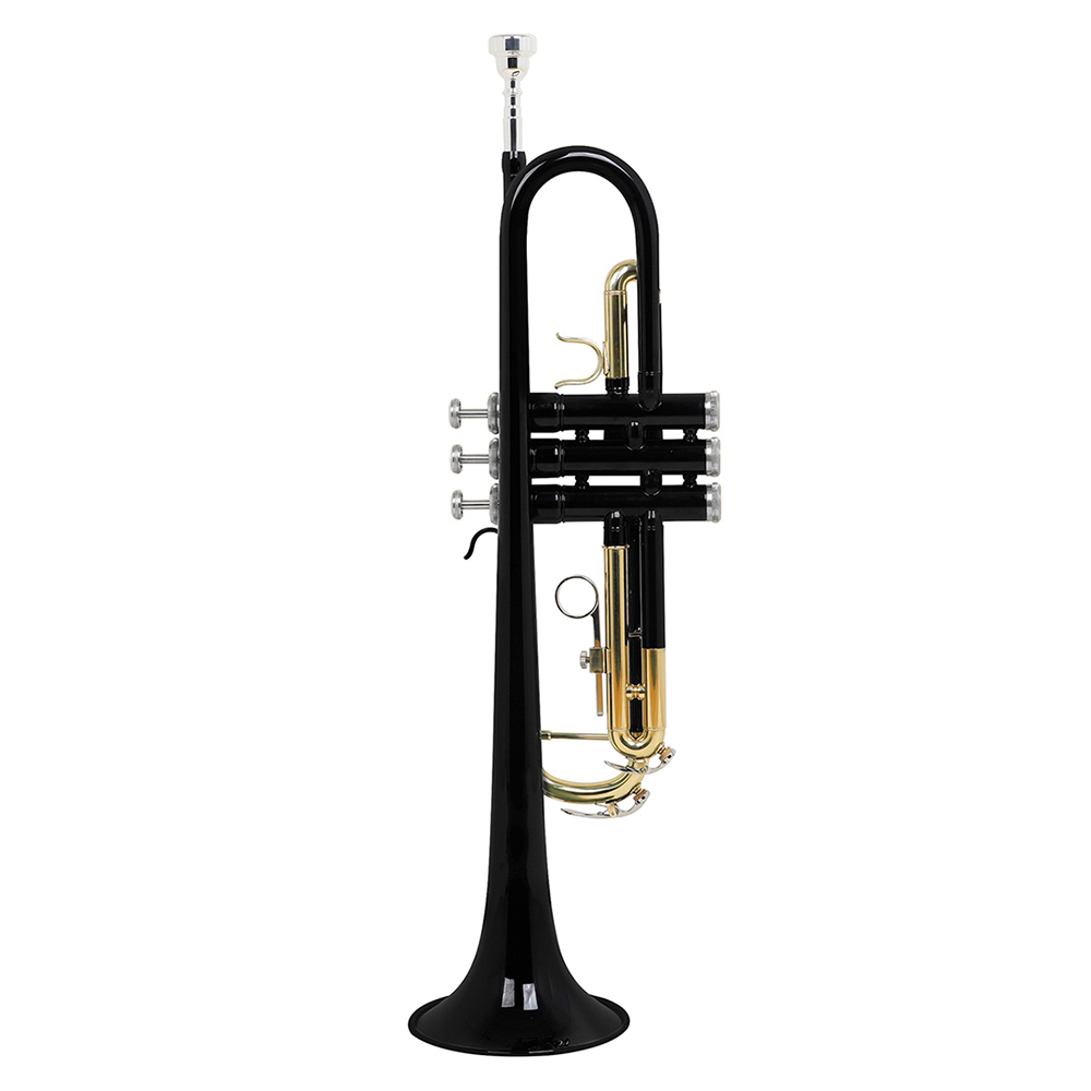 Title 10, SLAD Bb Trumpet Brass Body Colorful Gold Key Tr...