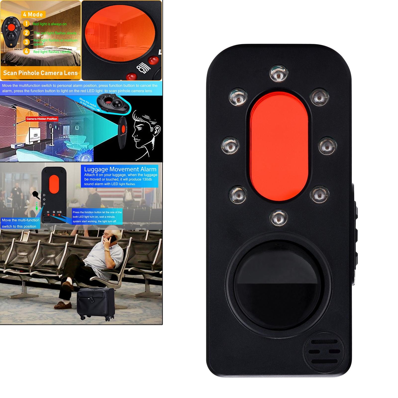Personal Alarm with Light 5-In-1 Mini Detector for Emergency Self Defense Anti-Beast Camping Anti-Lost Lens Women Girl