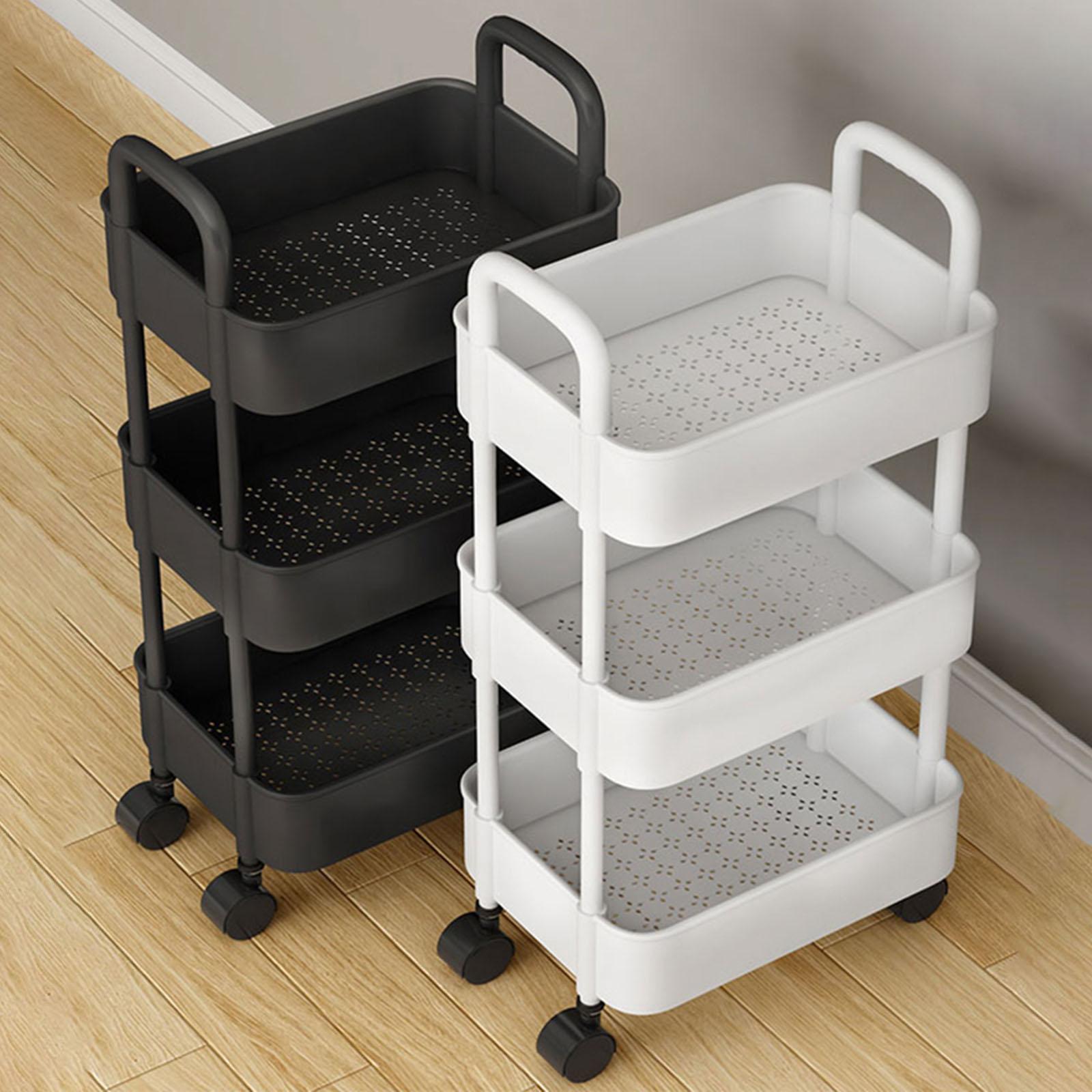 Mobile Utility Cart Utensils Rack Organization Cart for Living Room Office