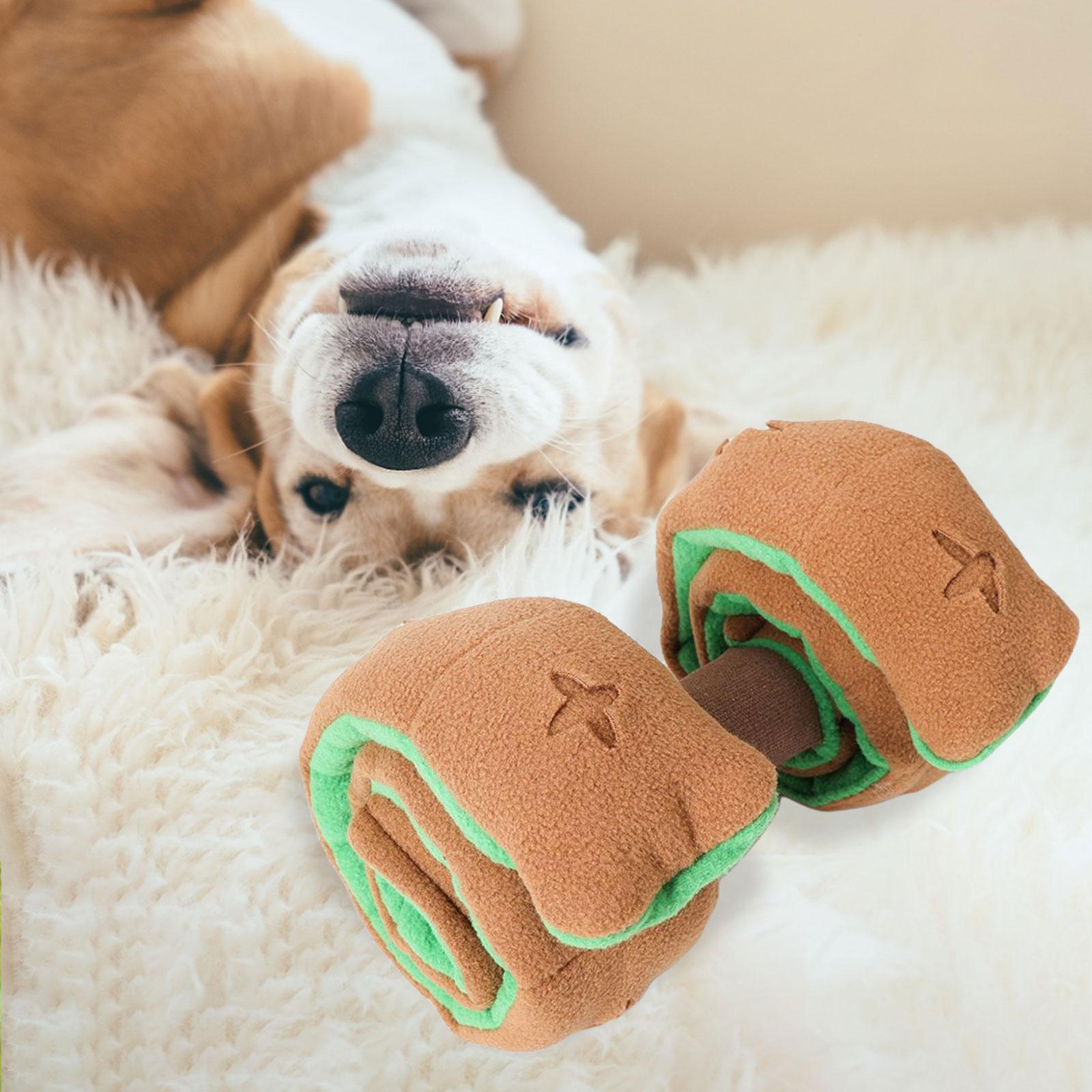 Cute Dog Squeaky Educational Snuffle Toys Slow Feeder Squeaker Educational Snuffle Toys Slow Feeder Toy for Smell Training Cats