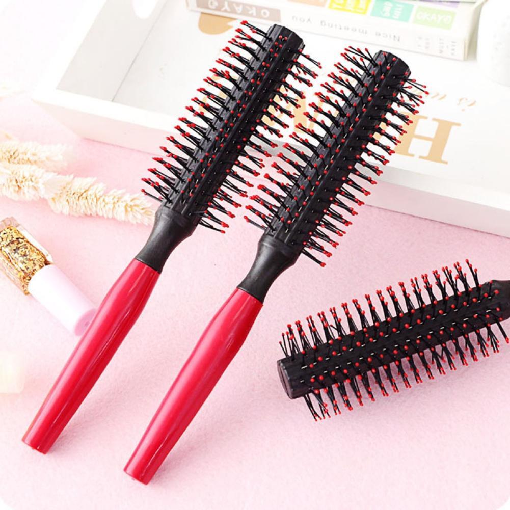 Best of Professional Plastic Round Brush Curly Hair Hair Comb Dressing Barber Comb Straight Straight Salon Blowing H4C5 Reviews & Tips