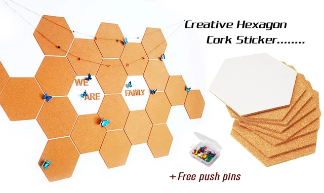 Cork Label Stickers, Self Adhesive Craft Stickers, for DIY Art Craft,  Scrapbooking, Greeting Cards, Octagon Rectangle & Dialog, Tan,  13.6x6.6x0.04cm; Sticker: 30x14mm; 3bags/set 