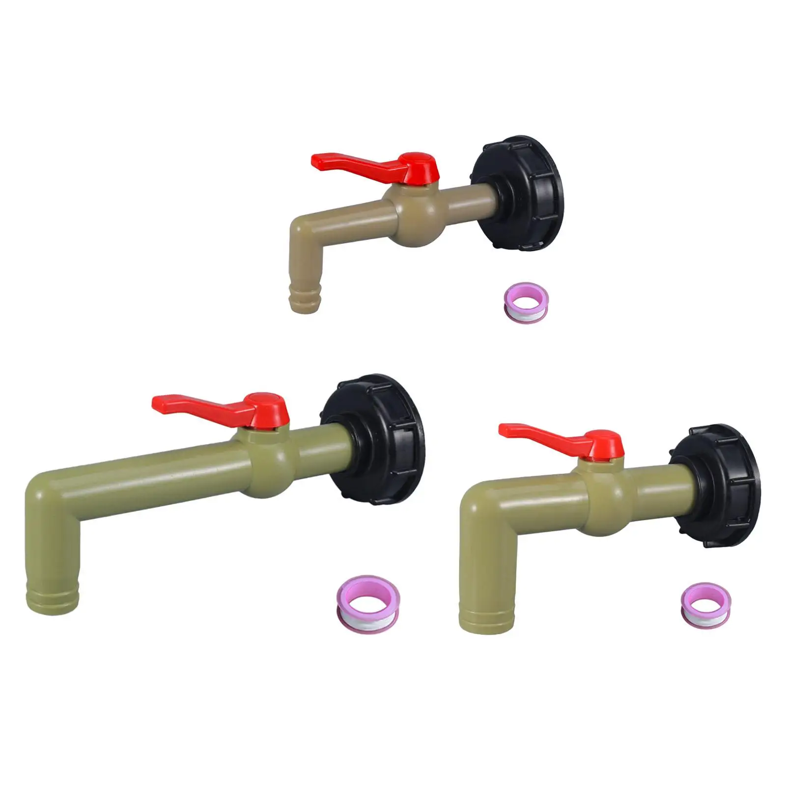 IBC Tank Adapter Coarse Thread Quick Connect Leakproof Water Outlet Connector Valve Fitting for 1000L Barrel Replacement Parts