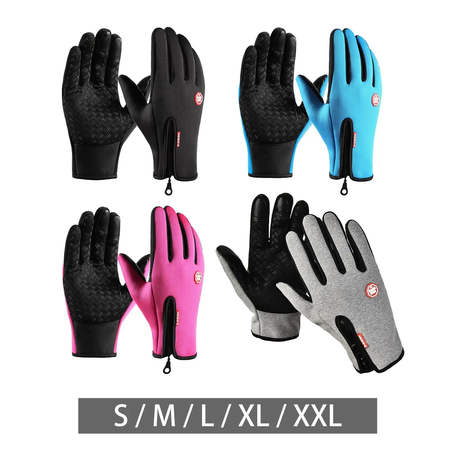 Winter Gloves Windproof Non Slip Waterproof Warm Insulated Thermal Touch Screen for Cycling Outdoor Sports Ski Men Women