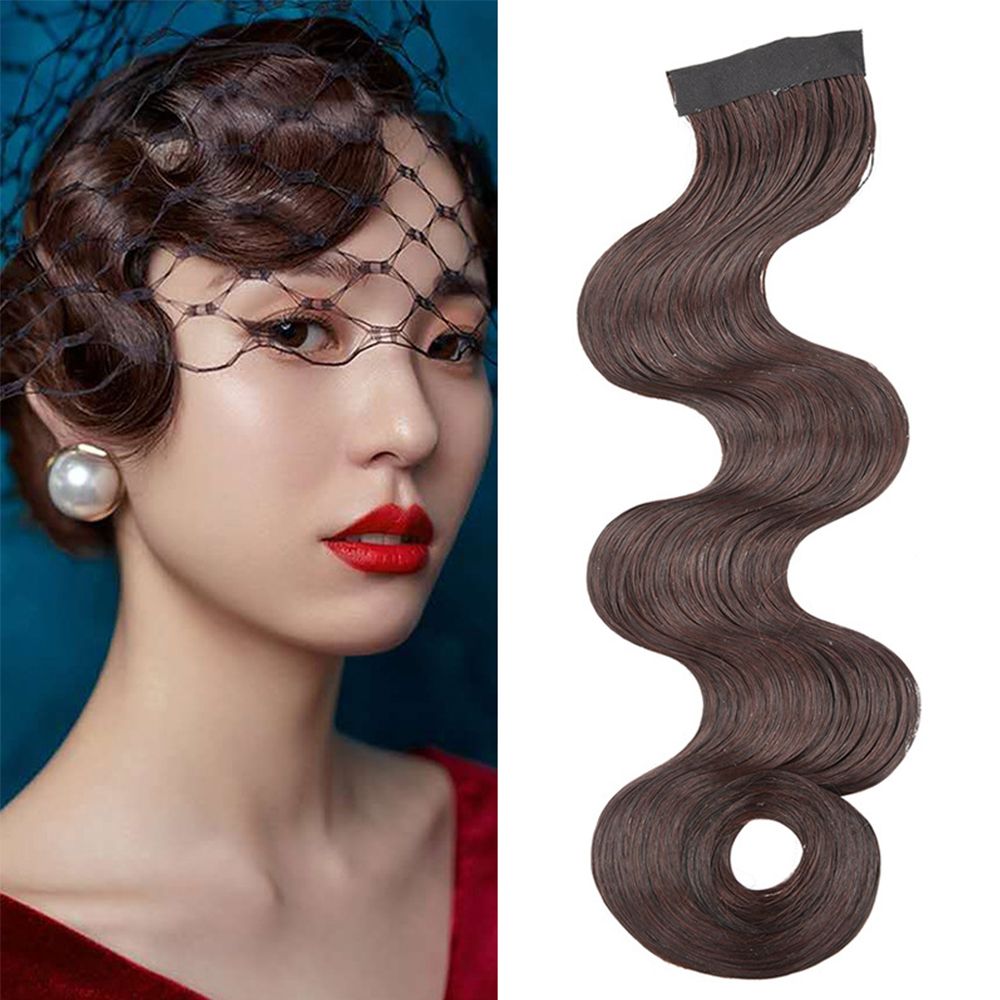 Best of Retro Natural Wig Wavy Bangs Cheongsam Curly Bangs Shanghai Night Style Matte Silk Matte Bang Synthetic Hair Piece Reviews & Tips - Image 4