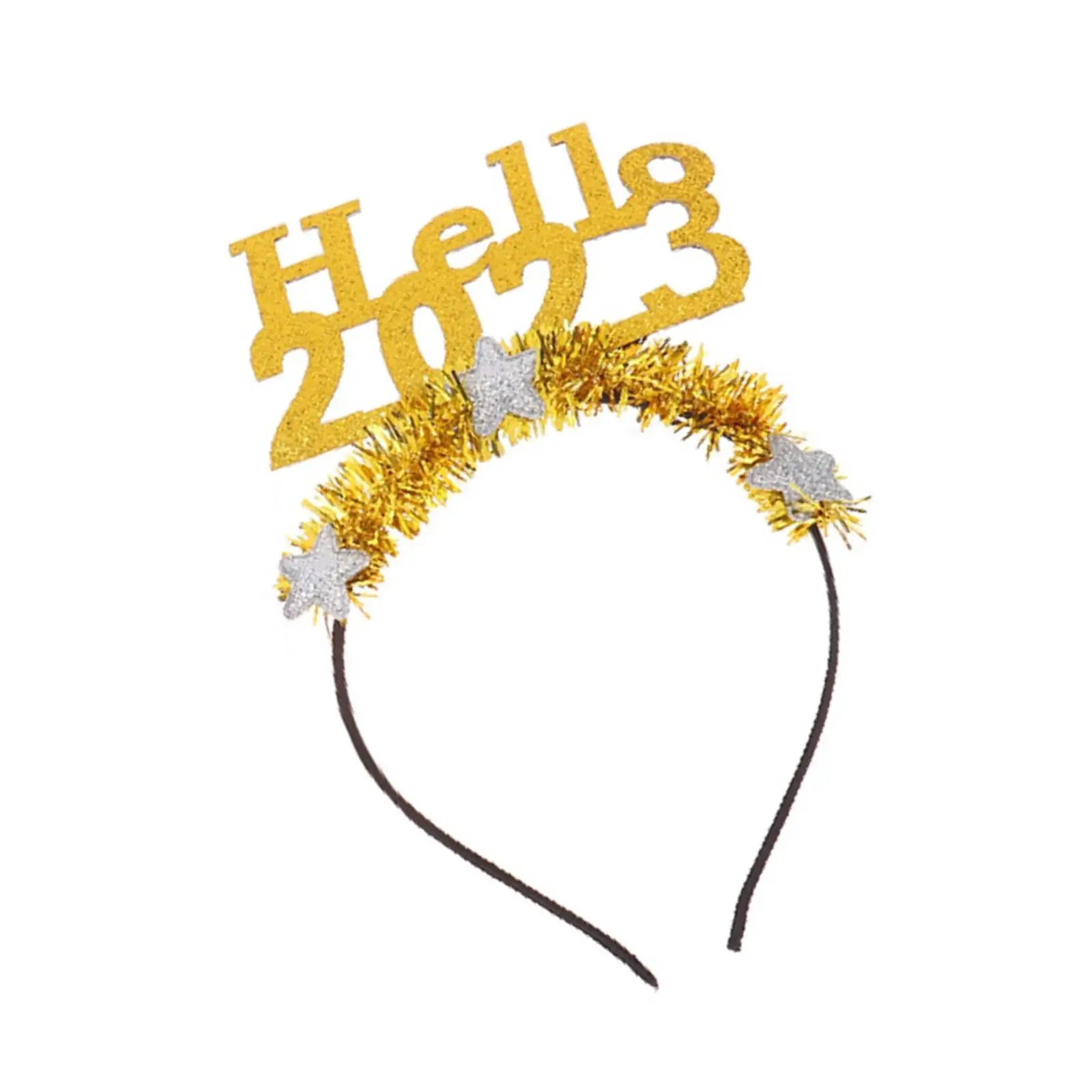 Funny Happy New Year Headband Photo Props for Party Favor Girls Decorations