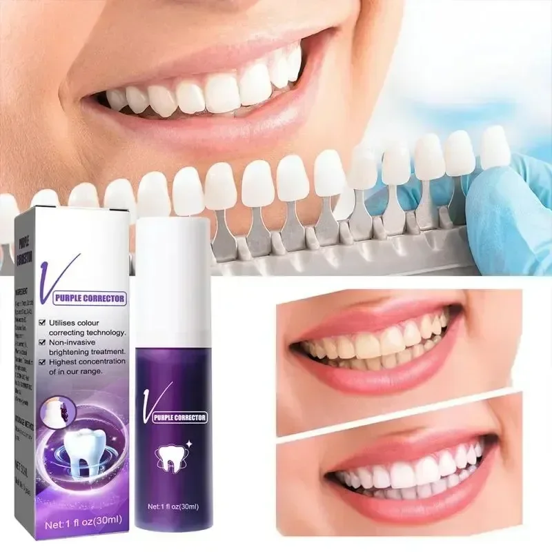 Best of Teeth Whitening Toothpaste V34 Color Tooth Correction Whitener Teeth Purple Non-invasive Whitening Reduce Yellowing Tooth Care Reviews & Tips