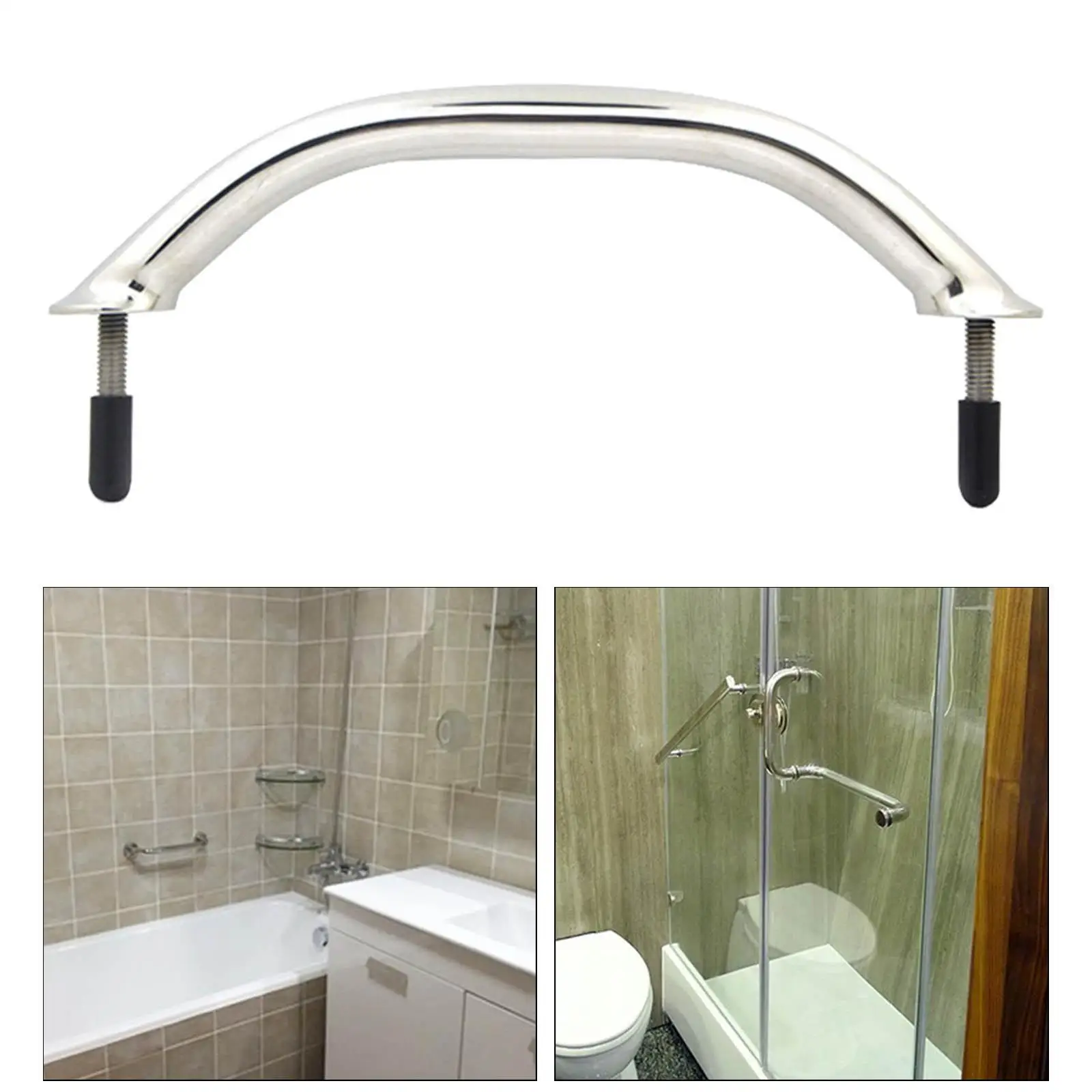 316 Stainless Steel Handrail Grab Handle 24inch Boat Accessories Balance Assist Wall Mounted Towels Rail for Ship Marine RV