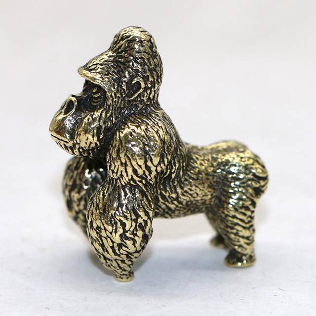 Gorilla Statue Decorative Gorilla Figurine Freestanding Copper Gorilla  Sculpture Vividly Engraved Gorilla Decoration Home Decor - AliExpress