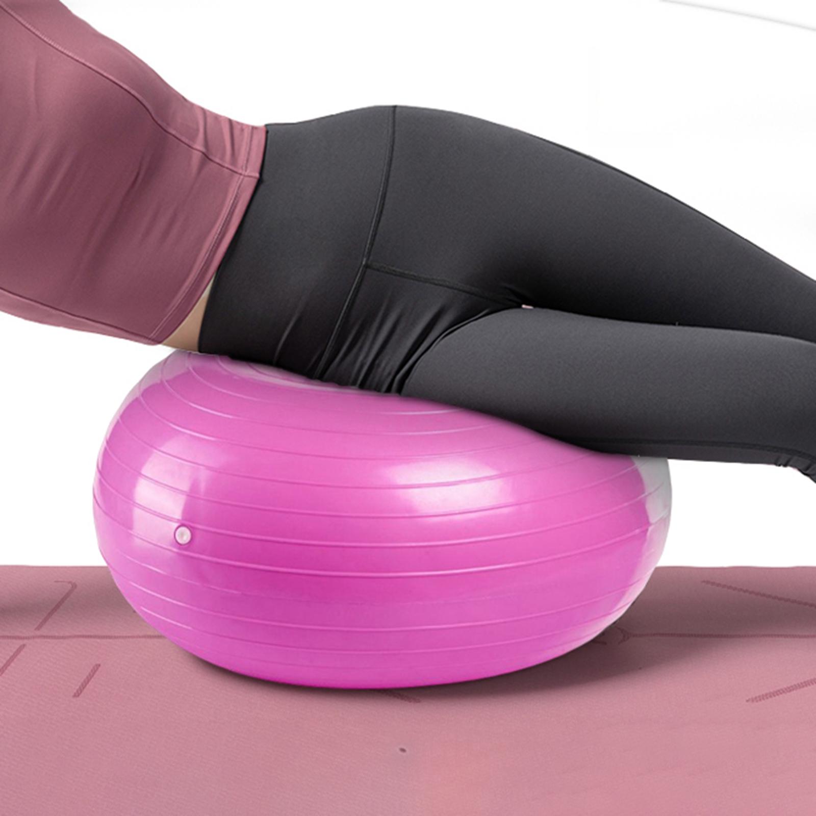 1x Fitness Ball Anti-Blast Exercise Pilates Donut Balance Yoga Ball for Gym