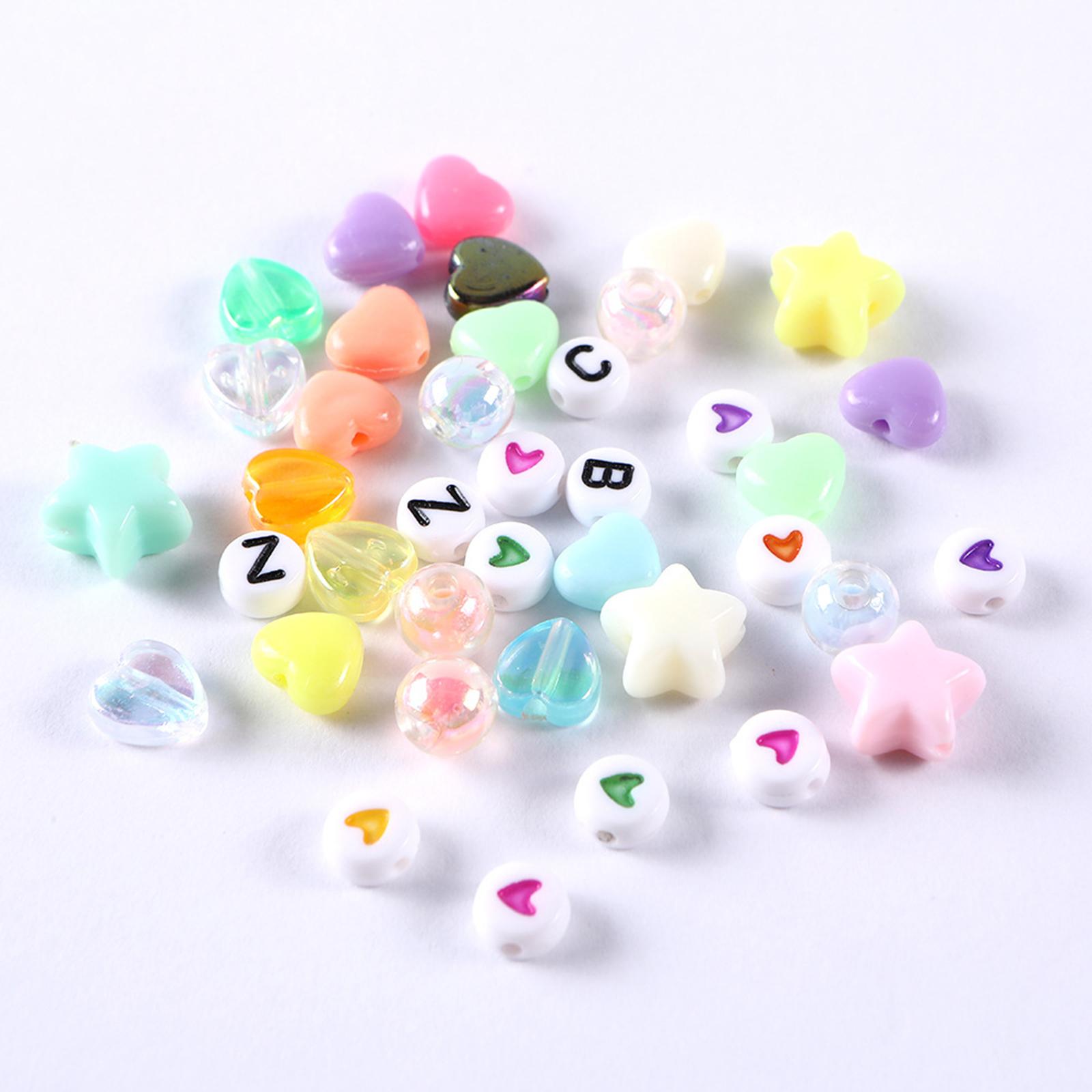 3mm Glass Seed Beads DIY Material Beading Set Alloy Pendants Heart Charms  Beads for Jewelry Making Necklace Scissors