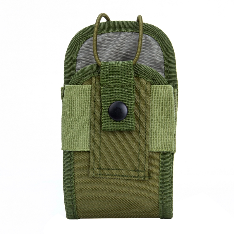 Pochette Radio Talkie-Walkie MOLLE – Sac Nylon 1000D Compact Pour Radio, Lampe, Outdoor Chasse Randonnée Camping, Noir Camo