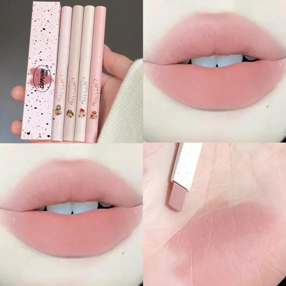 Best of 5 Colors Matte Lip Liner Lipstick Pen Long Lasting Non-stick Cup Waterproof Smooth Soft Velvet Lipliner Pencil Makeup Cosmetics Reviews & Tips