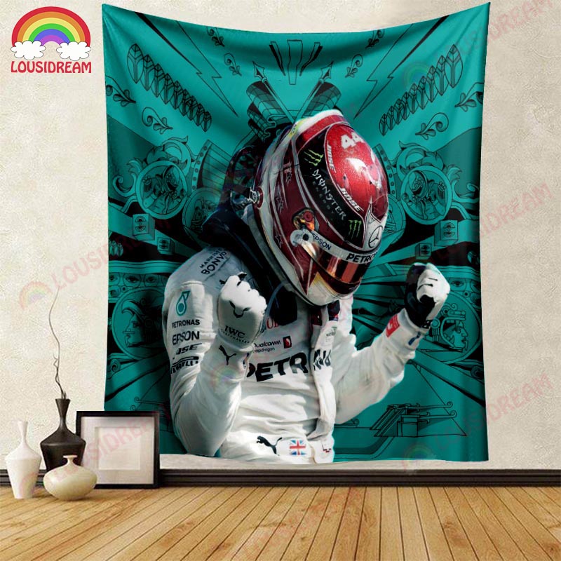 Poster Sur Toile Lewis Hamilton - Format 30x45 Cm - Décoration Murale Pour Chambre, Bureau - Personnalisable - 3